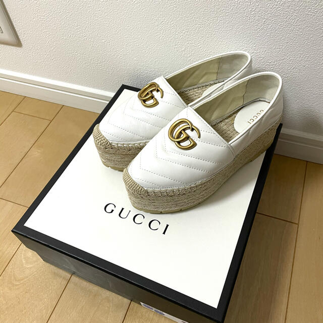 Gucci(グッチ)の未使用　GUCCI 厚底　エスパドリーユ　スニーカー レディースの靴/シューズ(その他)の商品写真