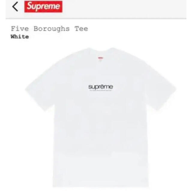 【新品】★即完売★タグ付き★Supreme Five Boroughs Tee