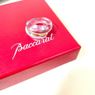 バカラ(Baccarat)のBaccarat　コキアージュ　リング　ライトブルー　11号　クリスタル(リング(指輪))