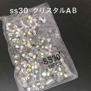 輝度ガラスラインストーン　クリスタルAB　ss30  衣装/ネイルアート(各種パーツ)