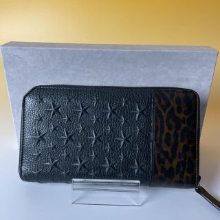 ジミーチュウ(JIMMY CHOO)のJIMMY CHOO 限定 長財布 黒 レオパード カーナビー ジミーチュウ (長財布)