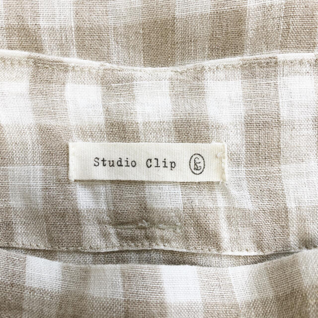 STUDIO CLIP(スタディオクリップ)のstudio CLIP/スタジオクリップ/ブロックチェック/リネンスカート  レディースのスカート(その他)の商品写真