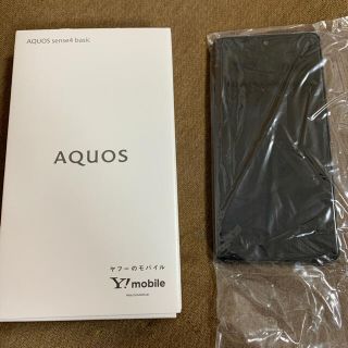 アクオス(AQUOS)のAQUOS sense4 basic ブラック❣️(スマートフォン本体)