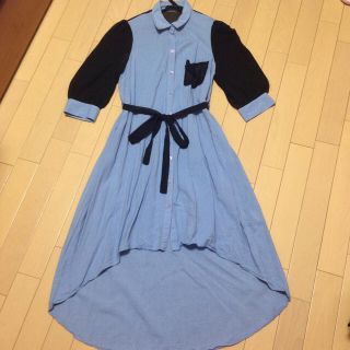 ムルーア(MURUA)のMURUA フィッシュテール シャツワンピ(ひざ丈ワンピース)