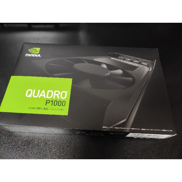 QUADRO(クアドロ)の出品9/30まで。NVIDIA Quadro P1000 箱あり スマホ/家電/カメラのPC/タブレット(PCパーツ)の商品写真