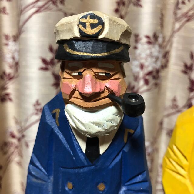 木彫り マドロス人形 3体セット (船長 海賊 船乗り)の通販 by