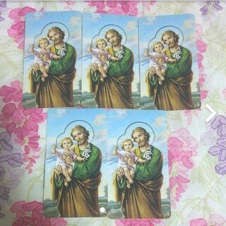 【御絵】イタリア製 ホーリーカード５枚セット(版画)
