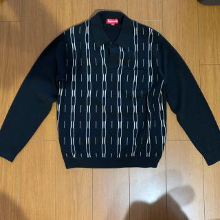 supreme Vertical Stripe Knit L/S Polo