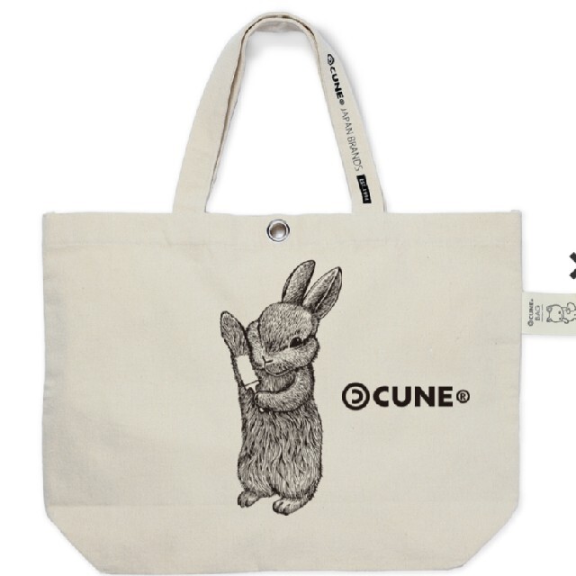 CUNE(キューン)の【トココさま専用】CUNE  プリントトートバッグ(ウサギ) レディースのバッグ(トートバッグ)の商品写真