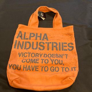 アルファインダストリーズ(ALPHA INDUSTRIES)のアルファインダストリーズ トートバッグ オレンジ 縦約39cm×横約35cm(トートバッグ)