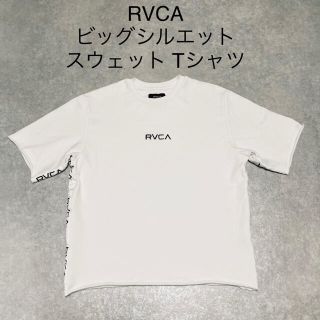 ルーカ(RVCA)のRVCA ルーカ 半袖 スウェットTシャツ ホワイト ロゴテープ 刺繍 ホワイト(Tシャツ/カットソー(半袖/袖なし))