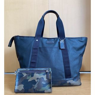 コーチ(COACH)の【美品】コーチ　迷彩メンズトートバック(トートバッグ)