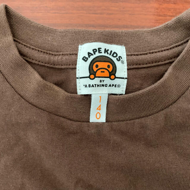 A BATHING APE(アベイシングエイプ)のBAPE KIDS Tシャツ（140㎝） キッズ/ベビー/マタニティのキッズ服男の子用(90cm~)(Tシャツ/カットソー)の商品写真