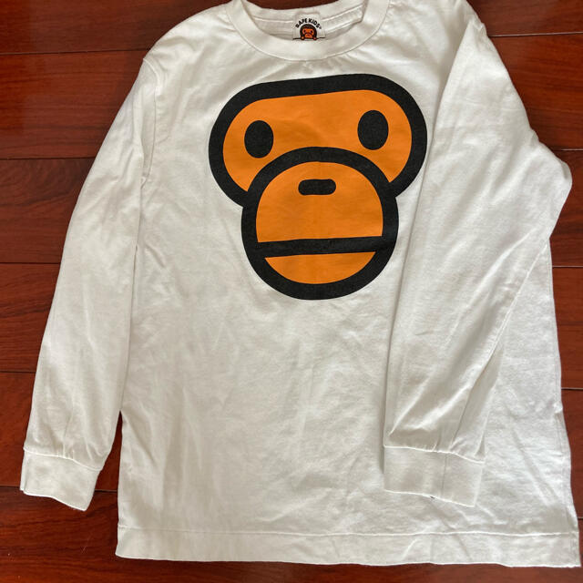 A BATHING APE(アベイシングエイプ)のBAPE KIDS ロングTシャツ（130㎝） キッズ/ベビー/マタニティのキッズ服男の子用(90cm~)(Tシャツ/カットソー)の商品写真