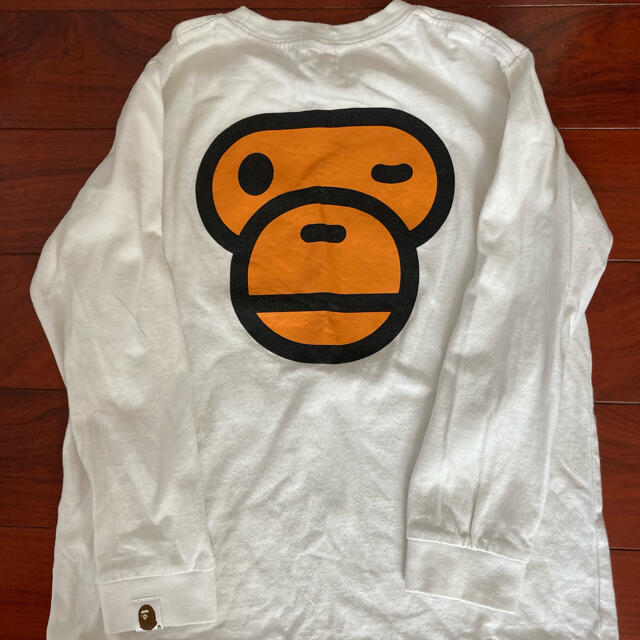 A BATHING APE(アベイシングエイプ)のBAPE KIDS ロングTシャツ（130㎝） キッズ/ベビー/マタニティのキッズ服男の子用(90cm~)(Tシャツ/カットソー)の商品写真