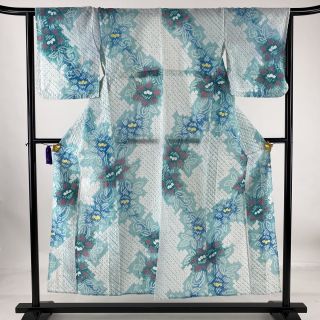 浴衣 名品 身丈150cm 裄丈63cm 綿 【中古】(浴衣)