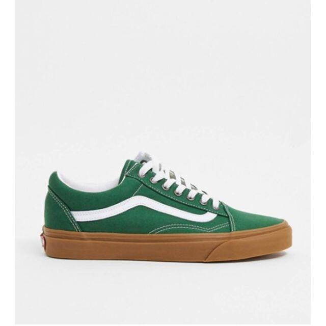 靴/シューズVANS バンズ Old Skool オールドスクール Gum  スニーカー 緑