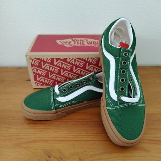 靴/シューズVANS バンズ Old Skool オールドスクール Gum  スニーカー 緑