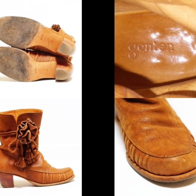 genten(ゲンテン)のゲンテン M レディース - ブラウン レザー レディースの靴/シューズ(ブーツ)の商品写真