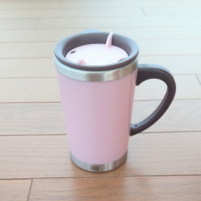 thermo mug(サーモマグ)の★thermo mug  サーモンピンク×ブラウン★ インテリア/住まい/日用品のキッチン/食器(タンブラー)の商品写真