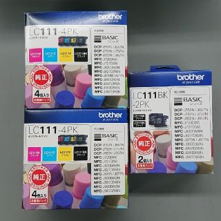 ブラザー(brother)の【ブラザー純正インク】LC111-4PK LCBK111-2PK  包装未開封(PC周辺機器)