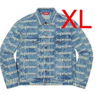 シュプリーム(Supreme)のFrayed Logos Denim Trucker Jacket XL(Gジャン/デニムジャケット)