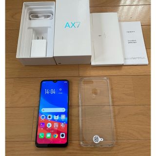 オッポ(OPPO)のOPPO AX7 ゴールド　中古　(スマートフォン本体)