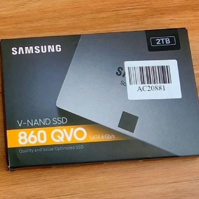 新品 SAMSUNG SSD 2TB 860 QVO PCパーツ