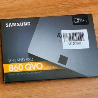 サムスン(SAMSUNG)の新品 SAMSUNG SSD 2TB 860 QVO(PCパーツ)