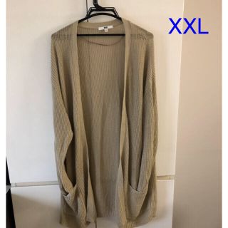 ユニクロ(UNIQLO)のユニクロ✳︎XXL✳︎夏用✳︎カーディガン✳︎大きい✳︎メッシュ(カーディガン)