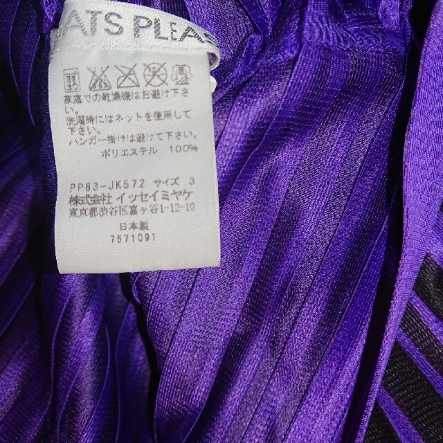 PLEATS PLEASE ISSEY MIYAKE(プリーツプリーズイッセイミヤケ)のプリーツプリーズ  横プリーツ ３ イッセイミヤケ PLEATS PLEASE レディースのトップス(カットソー(長袖/七分))の商品写真