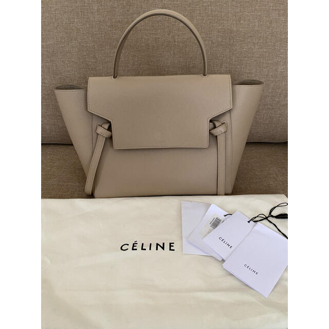 CELINE ベルトバッグ ミニ ライトトープ