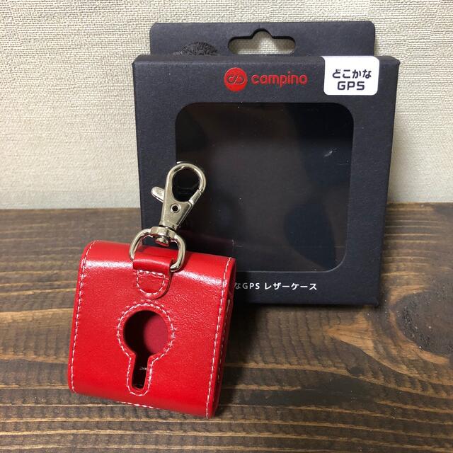 新品【campino】どこかなGPS レザーケース レッド スマホ/家電/カメラのスマホアクセサリー(iPhoneケース)の商品写真