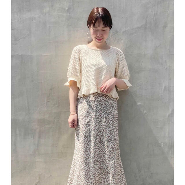 flower(フラワー)のflower natural furill knit 2021ss 新品 レディースのトップス(ニット/セーター)の商品写真