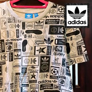 アディダス(adidas)のアディダス オリジナルス 人気！ ロゴいっぱい Tシャツ アロハシャツ ジャージ(Tシャツ/カットソー(半袖/袖なし))