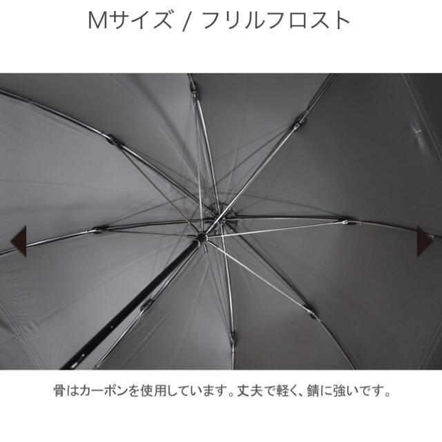 サンバリア100フリルフロストブルーＭサイズ レディースのファッション小物(傘)の商品写真