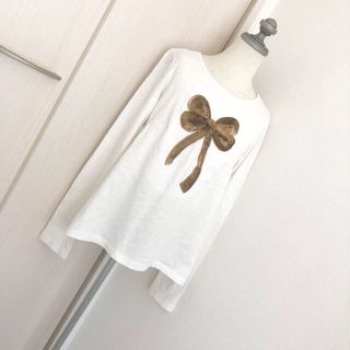 ザラキッズ(ZARA KIDS)の152㎝ （11〜12）ZARA kids ザラキッズ　スパンコール長袖Tシャツ(Tシャツ/カットソー)