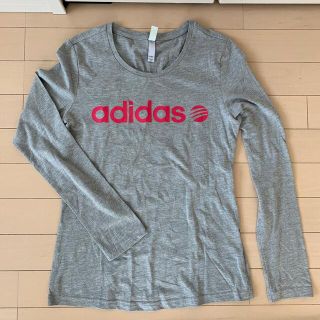 アディダス(adidas)のadidas グレーロンTシャツ(OT)(Tシャツ(長袖/七分))