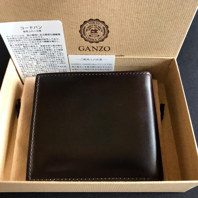 GANZO SHELL CORDOVAN 2 二つ折り財布