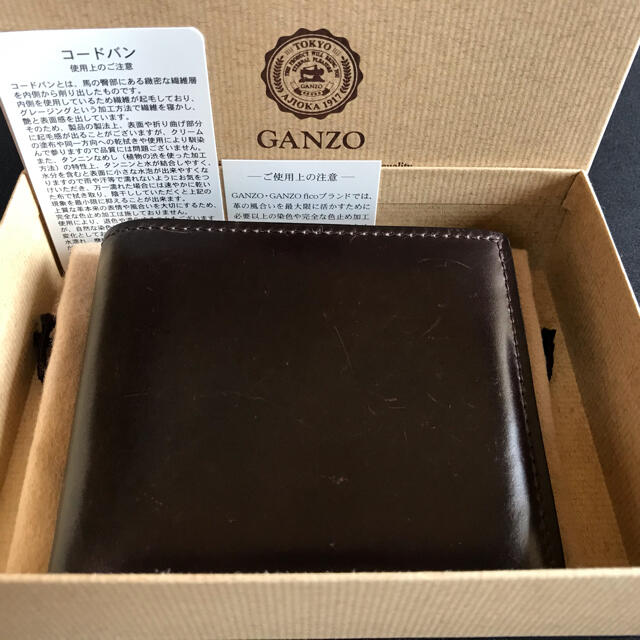 GANZO(ガンゾ)のGANZO SHELL CORDOVAN 2 二つ折り財布 メンズのファッション小物(折り財布)の商品写真