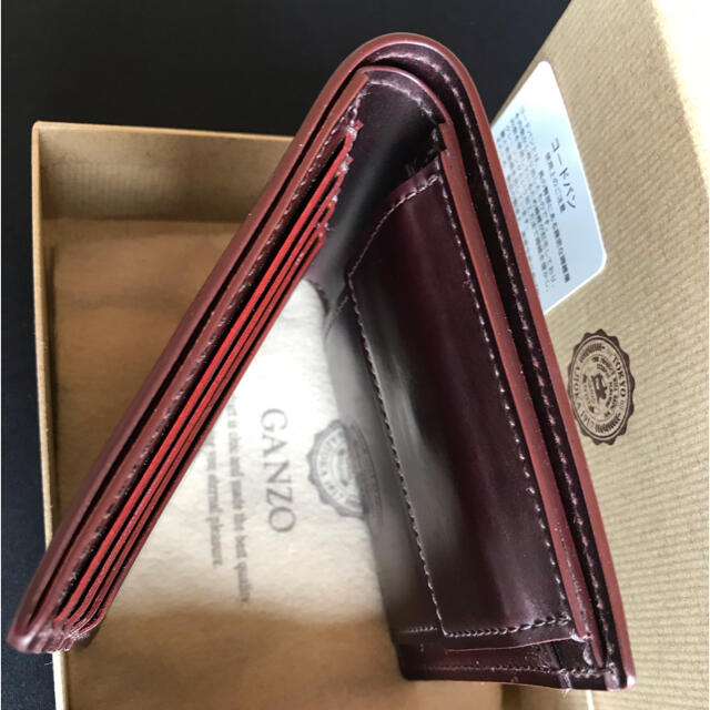 GANZO(ガンゾ)のGANZO SHELL CORDOVAN 2 二つ折り財布 メンズのファッション小物(折り財布)の商品写真