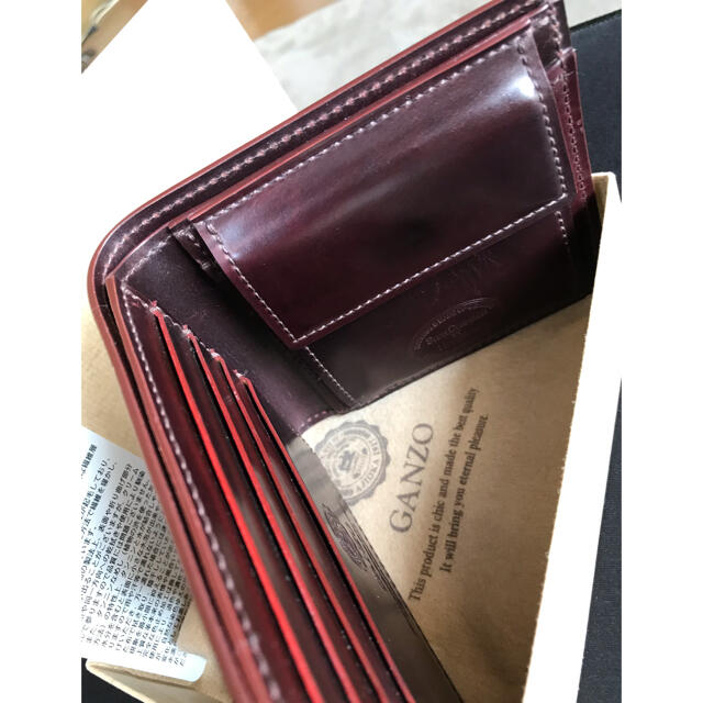 GANZO(ガンゾ)のGANZO SHELL CORDOVAN 2 二つ折り財布 メンズのファッション小物(折り財布)の商品写真