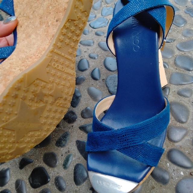 美品!!JIMMY CHOO / ジミーチュウ ウェッジソールサンダル
