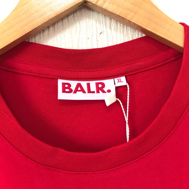本物 新品 XXL ♪ BALR RED Tシャツ ボーラー 赤 ビッグサイズ 7