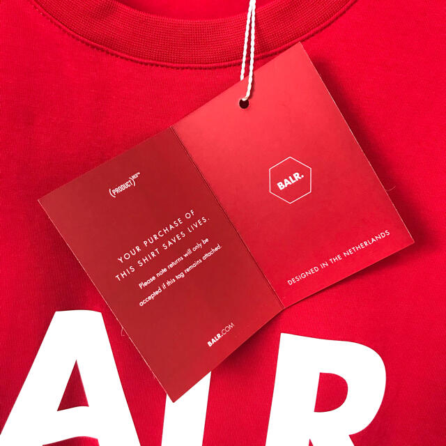 Supreme(シュプリーム)の本物 新品 XXL ♪ BALR RED Tシャツ ボーラー 赤 ビッグサイズ メンズのトップス(Tシャツ/カットソー(半袖/袖なし))の商品写真