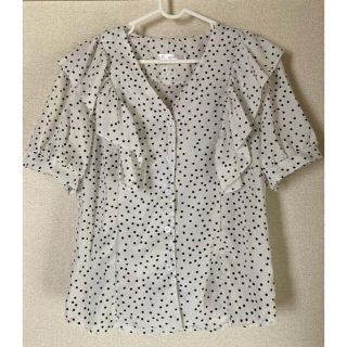 フィフス(fifth)の美品☆fifth ドットブラウス(シャツ/ブラウス(半袖/袖なし))