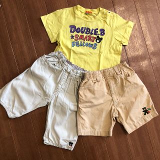 ダブルビー(DOUBLE.B)の【最終値下げ】ミキハウス　ダブルB セット90cm100cm(Tシャツ/カットソー)