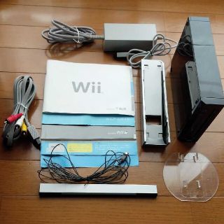 任天堂 ニンテンドー/Wii ウィー ブラック 動作確認済(家庭用ゲーム機本体)