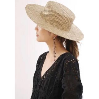 アングリッド(Ungrid)の専用　ほぼ新品　透かし編みカンカンHAT (麦わら帽子/ストローハット)