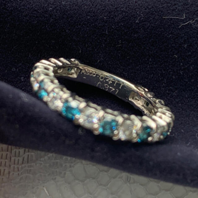 JEWELRY TSUTSUMI(ジュエリーツツミ)のブルーダイヤモンド　エタニティリング レディースのアクセサリー(リング(指輪))の商品写真